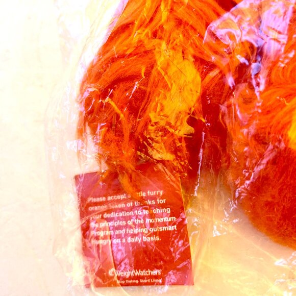 Weight Watchers Hunger Plush Orange Stuffed Hungry Monster Promo Toy 6” Rare New - Picture 7 of 9